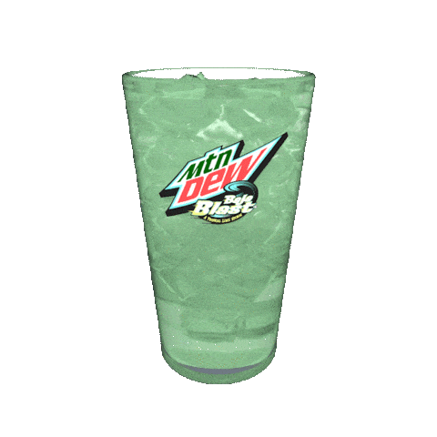 spinning mountain dew glass