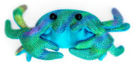 crab bean plush from stimtastic
